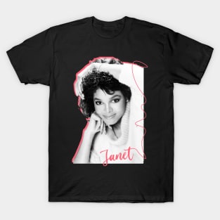 Janet / 80s Aesthetic Original Fan Design T-Shirt